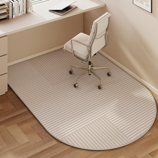 카펫 심플 아치형 체어매트 미끄럼 방지 바닥 매트 화장대 내마모성 체어매트 소음방지 밀림없는 긁힘방지 소음감소 카페트 체어매트 러그 발매트 컴퓨터 의자 거실 원형 침실 침대