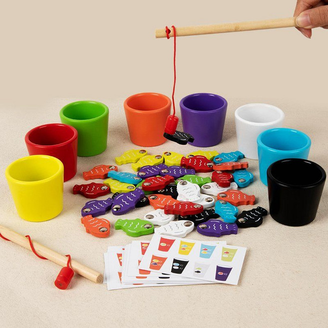 치매예방 교구 노인 활동 어르신 쉬운 놀이 낚시 장난감, 1개