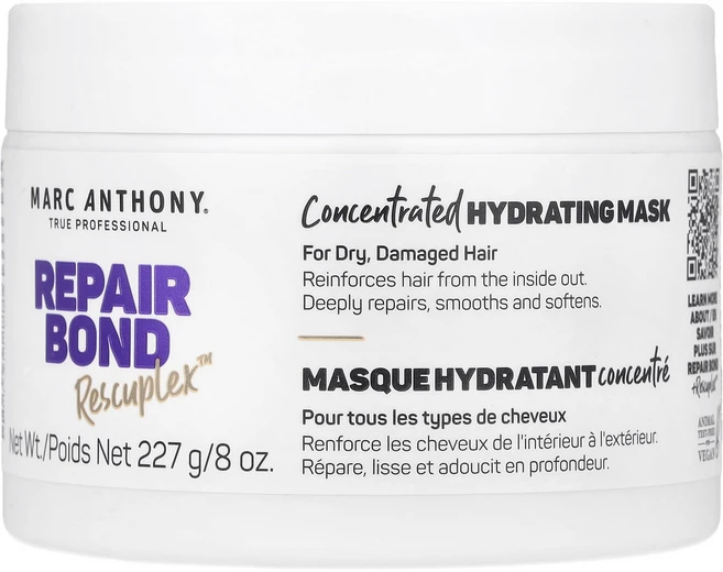 Marc Anthony Repair Bond Rescuplex™ 농축 하이드레이팅 마스크 227g(8oz), MarcAnthonyRepairBondRescuplex - 쿠팡
