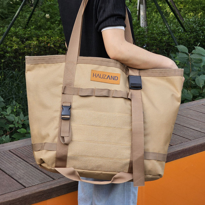 토트백 캠핑 하이킹 돗자리 도시락 야외용 수납가방 하이잰드, 카키, 1개, 1단