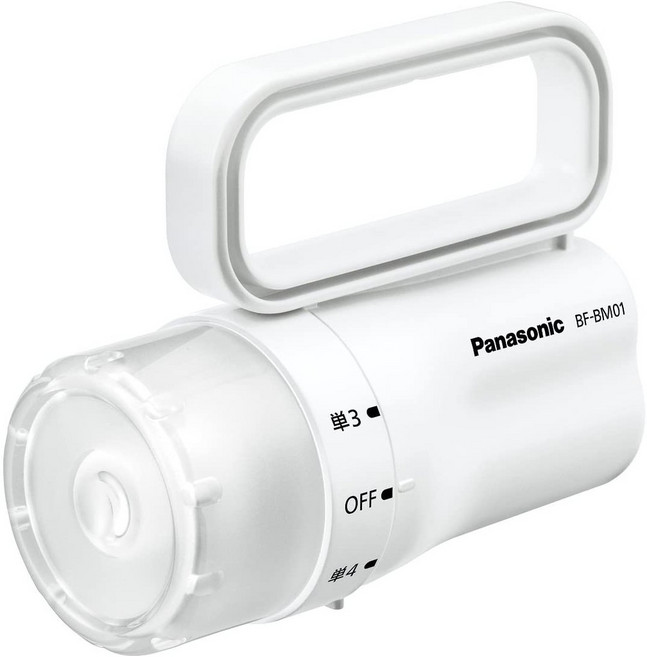 Panasonic 國際牌 LED 輕量 手電筒 BF-BM01 時尚配色 登山 爬山 露營 散步 防滴漏 日本代購, 1個, 白