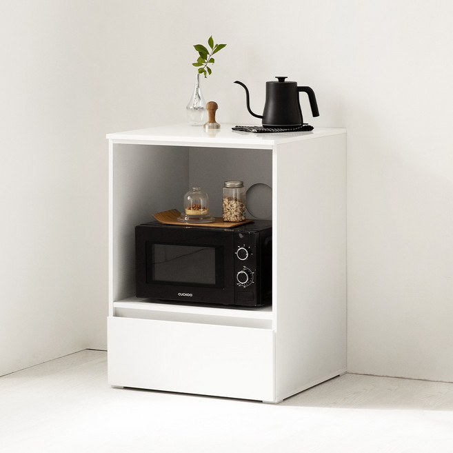 [방문설치] 광파오븐렌지대 오픈형 600 홈카페 맘마존 수납장 밥솥수납장 렌지대 수납장, 600 오픈형 (화이트) 기본형 FE01001