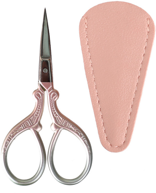 [모핸] 빈티지 수예가위, 그라데이션, 분홍, 1개