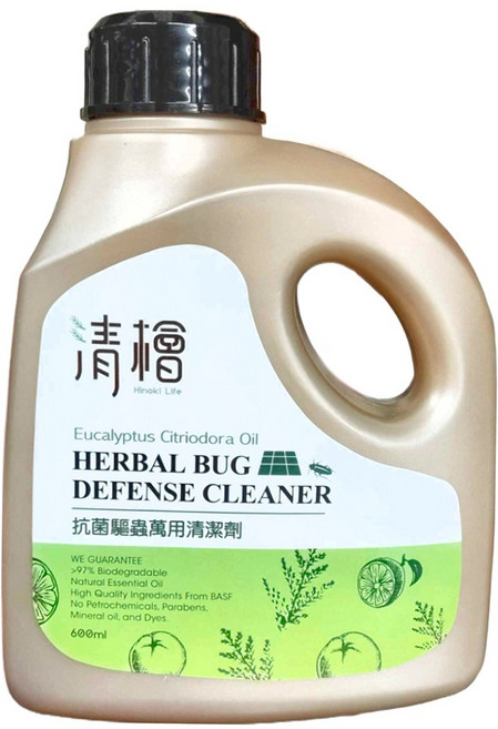 Hinoki Life 清檜 抗菌驅蟲萬用清潔劑, 600ml, 1瓶