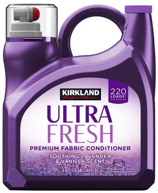 Kirkland Signature 科克蘭 薰衣草香草香濃縮柔軟精 4.4公升 220蓋次, 1個
