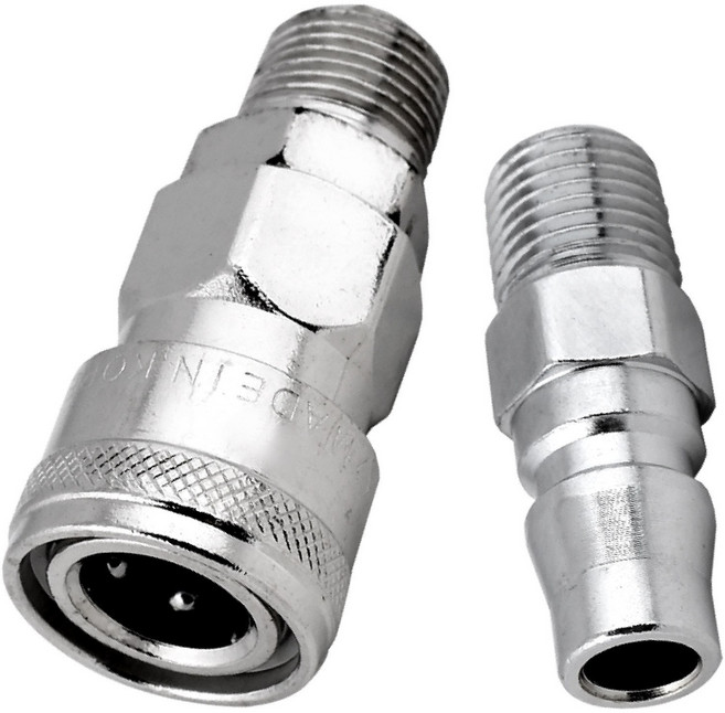 믿을수있는 국산 에어카플러 SM40 + PM40 세트 PT1/2 겉나사타입 콤프레샤부속