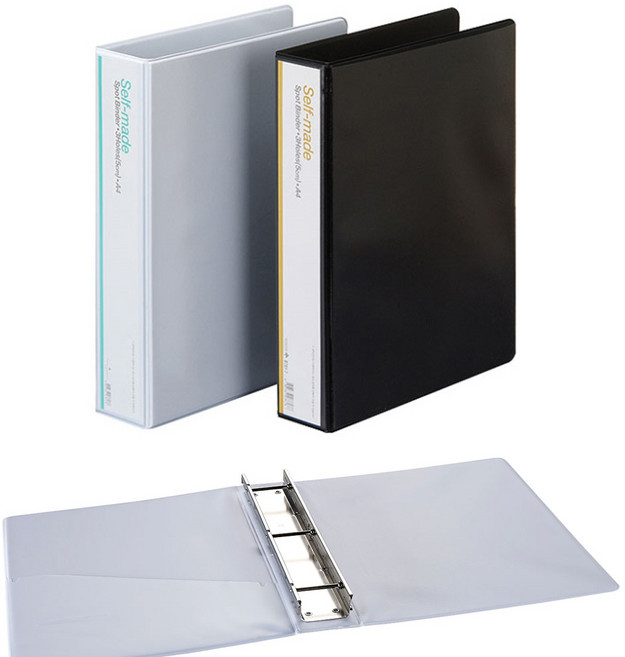 문화 셀프메이드 고주파 3공 사다리 바인더 폭5cm B781-71 스포트 파일, 1개