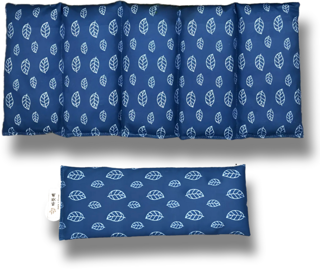 따뜻팩 천연 팥 폴리지 블루 대복부 + 눈 찜질팩 세트, 1개