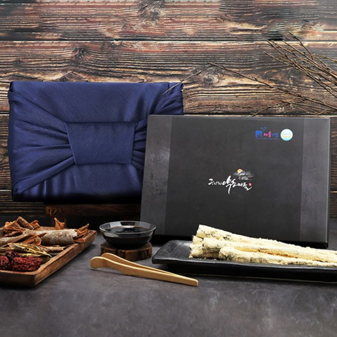 국산 도라지정과 선물세트 명절 상견례 답례품 (도라지정과 320g+서리태 분말 30g), 1박스, 320g