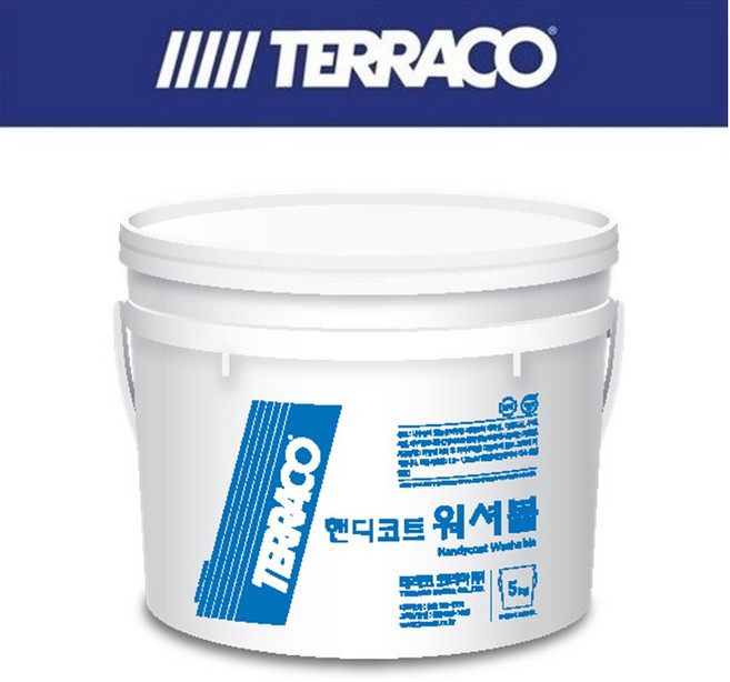 테라코 핸디코트 워셔블 보수제 5KG (준외부용/베란다용), 1개