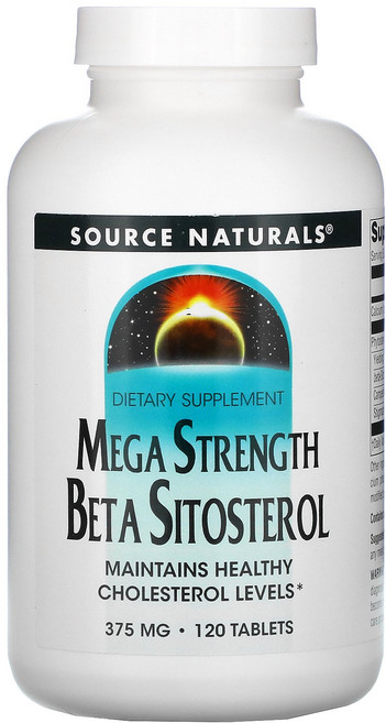 SOURCE NATURALS 特強版 β-谷固醇 375毫克 錠, 120錠, 1個