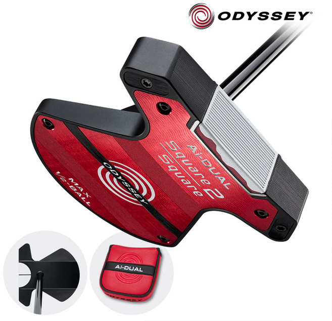 오디세이 2026 S2S 스퀘어2스퀘어 Ai 듀얼 제로토크 퍼터 맥스 12ball 한국캘러웨이, 83.82cm (33)