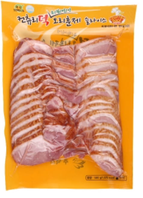 덕스 유황오리 훈제 슬라이스, 1개, 500g