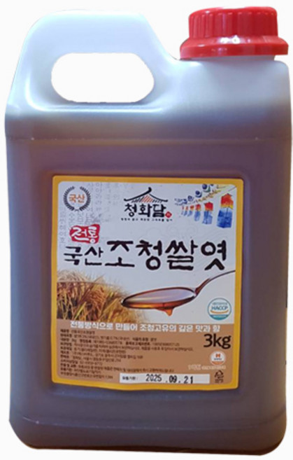 국산쌀조청 3kg 국산조청 전통쌀엿 물엿, 1개