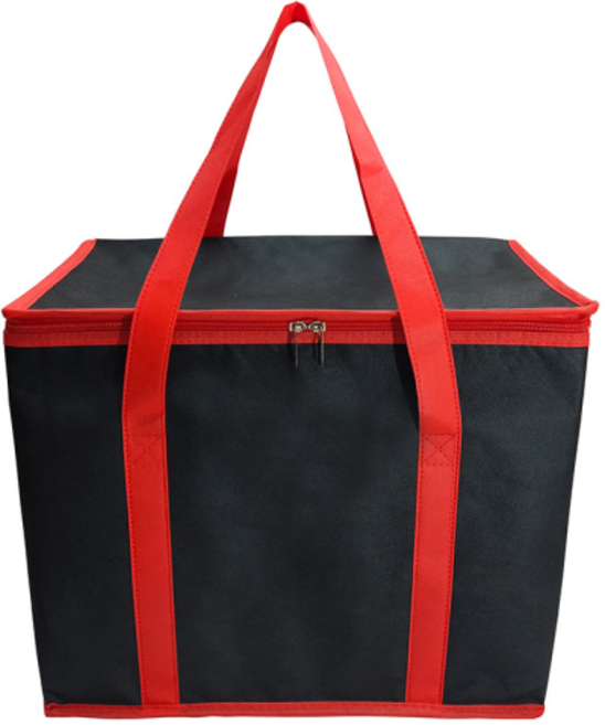 아세티 대형 보온 보냉가방 35L 쿨러백, 레드 블랙