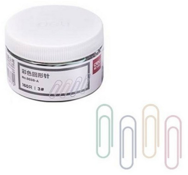 델리 칼라 페이퍼 클립, 160개입, 1개