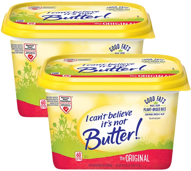 I Cant Believe Its Not Butter 아이 캔트 빌리브 잇츠 낫 버터 스프레드 오리지널, 1.27kg, 2개 - 쿠팡