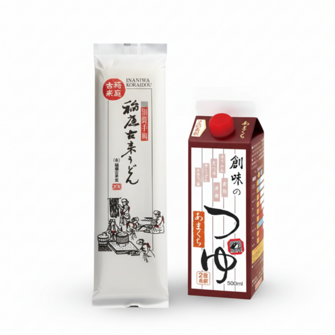 코라이도 이나니와 우동200g+소미단맛쯔유 세트, 200g