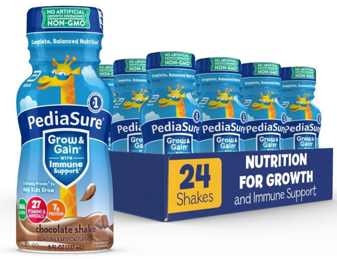 Pediasure 페디아슈어 DHA 비타민 쉐이크 초콜릿 237ml 24병