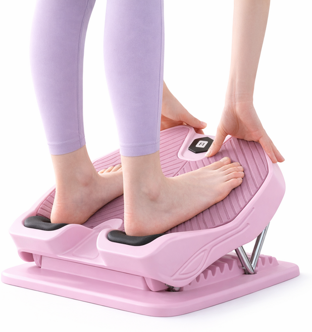 린무브 종아리 스트레칭 보드 아킬레스건 발목 9단 각도조절 기구, 베이비핑크