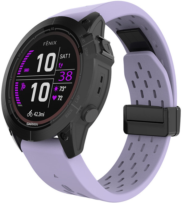 별다섯 가민 퀵핏 스트랩 20mm 피닉스 8 43mm 7S 솔라 6S 5S / 인스팅트 2S / 디센트 MK3 43mm / 에픽스 프로 42mm, 메쉬 스포츠 실리콘 퍼플
