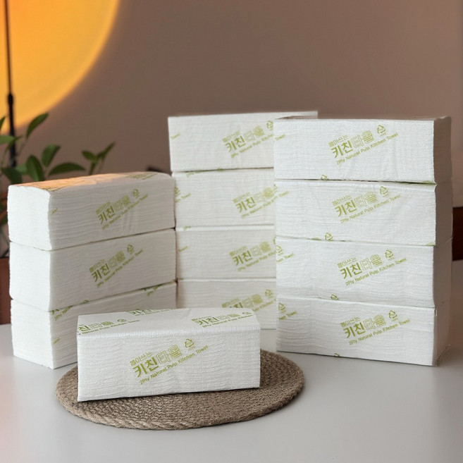티슈갤러리 천연펄프 뽑아쓰는 키친타올, 1박스, 3000매