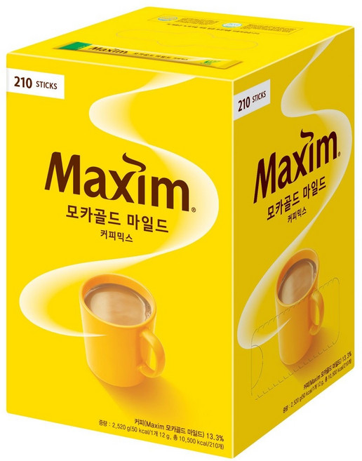 동서 맥심 모카골드 커피믹스, 1개, 210개입, 12g
