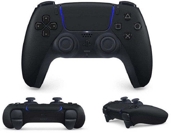 소니 PS5 듀얼센스 무선 컨트롤러 미드나잇 블랙, CFI-ZCT1G, 1개