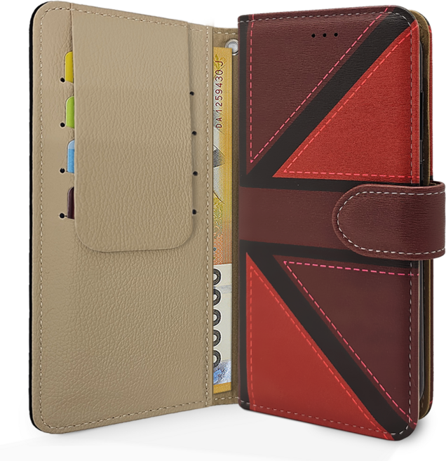 아리움 헤리스 런던 가죽 지갑형 카드 핸드폰 케이스