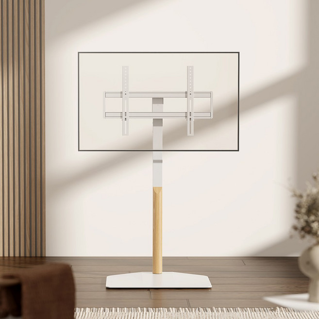 32인치~85인치 티비 거치대 거실장 다이 브라켓 화이트 스탠드 40인치 42인치 43인치 46인치 47인치 48인치 49인치 50인치 55인치 60인치 70인치 80인치, 1개, FN-64L