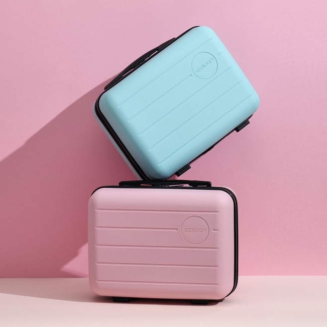 캠핑 여행용 파스텔 미니 레디백 캐리어(핑크/블루)