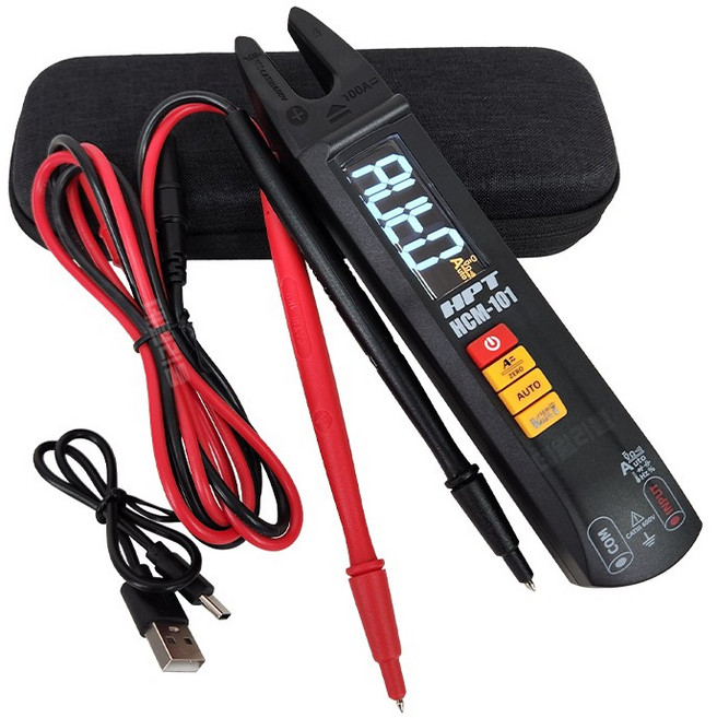 HPT 멀티 후크메타 테스터기 멀티미터 검전기 전류 측정기, 1개