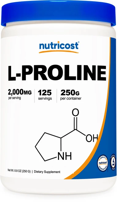 뉴트리코스트 L-프롤린 2000mg, 250g, 1개 - 쿠팡