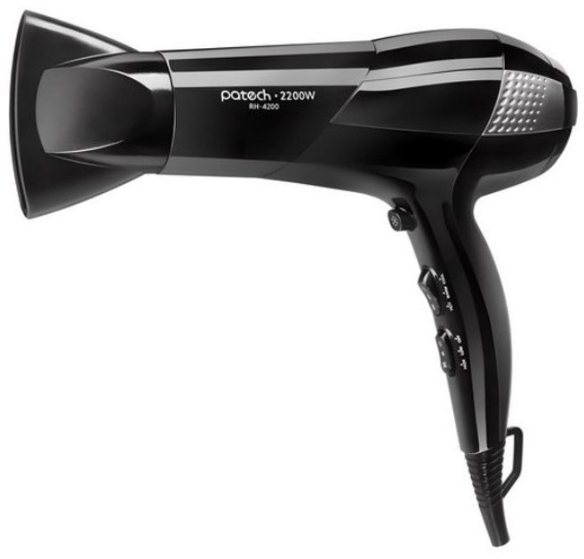 한일전자 파테크 초고출력 헤어 드라이기 2200W 저소음 전문가용 스타일러, RH-4200, 블랙