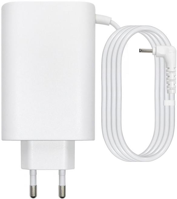 삼성 노트북 충전기 어댑터 A13-040N2A AD-4019A AD-4519AKR W16-045N4D 호환 케이블 19V 2.53A 48W, 화이트, 1개