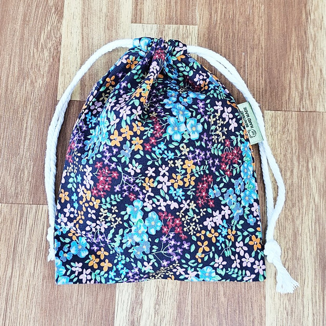 복주머니파우치 화장품파우치 (씨앤피 디멜라인 앰플60매)꽃밭S, 1