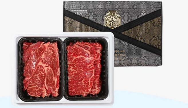 [한우드소] 1++등급 무항생제 숙성 한우 선물세트 등심 채끝 구이세트 600g