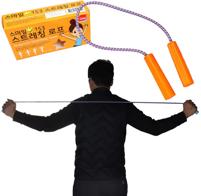 국내산 스마일153 스트레칭로프 튜닝밴드 건강로프 스트레칭, 크리스탈핑크, 1개