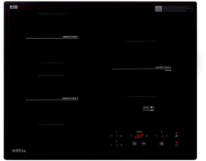 [전국설치] 하츠 코지 인덕션 3구 3605TTLB 전기레인지 매립형 쿡탑 설치 교체, 자가설치