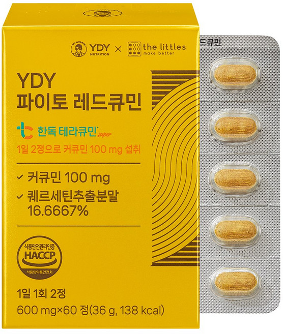 YDY 파이토 레드큐민 커큐민, 1개, 60정