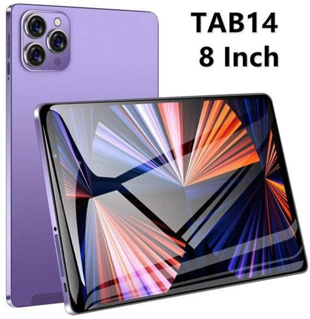11 인치 태블릿 16GB 1TB 12000mAh Android13 4KHD 5G Wifi 안드로이드 PC MI 태블릿 Google Play pc, [00] 6GB 128GB, [00] TAB14-Purple-8 inch
