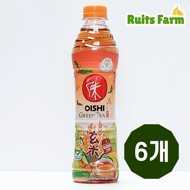 테국음료 오이시 오이쉬 그린터 현미 OISHI GREEN TEA 400ml, 6개 - 쿠팡