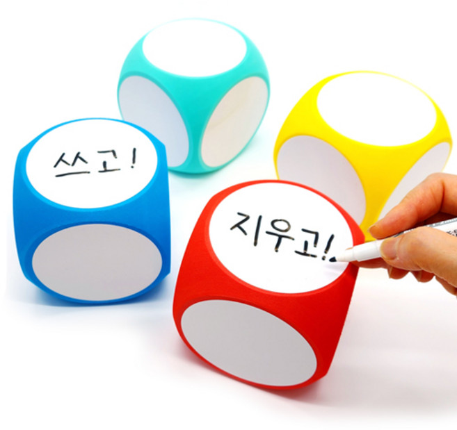 [재미나] 씽킹주사위 (무지주사위 10cm), 10cm주사위(색상랜덤)