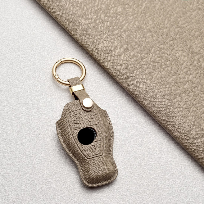 벤츠 키케이스 프리미엄 천연소가죽 전차종 호환 (C/E/S클래스/AMG 등), 벤츠/A 타입, 에토프그레이