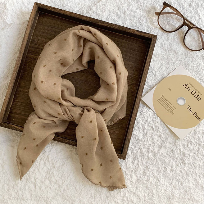 컬러인베리 도트 스카프