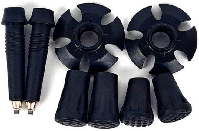 산대장이 권장하는 등산스틱 부속세트 - 스틱끝마개 둥근캡 고무발 끝촉, 8)끝마개AX2+BX2+둥근캡AX2+스틱촉X2, 1개