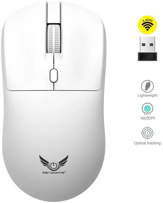 버티컬 마우스맥북 태블릿 노트북 컴퓨터 PC용 무선 마우스 인체공학적 800 4 음소거 버튼 2.4G, 01 WHITE, 1개