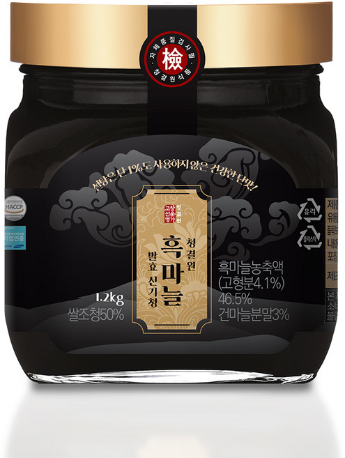 청결원 고창선운명가 발효 흑마늘청 즙 진액, 1.2kg, 1개