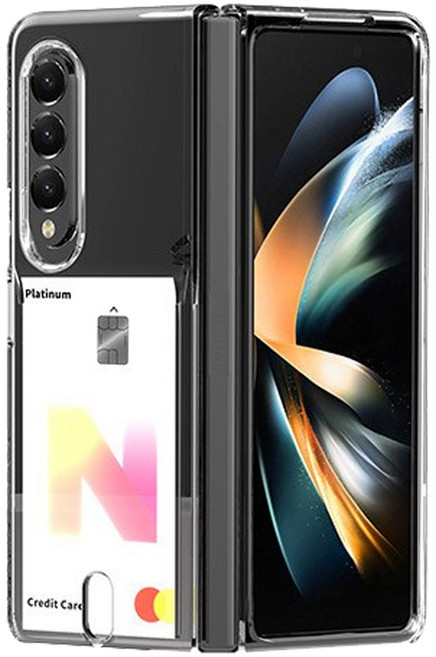 에이링크 갤럭시 Z 폴드5 카드수납 호환용 휴대폰 케이스 투명 Z5-PK-CASE