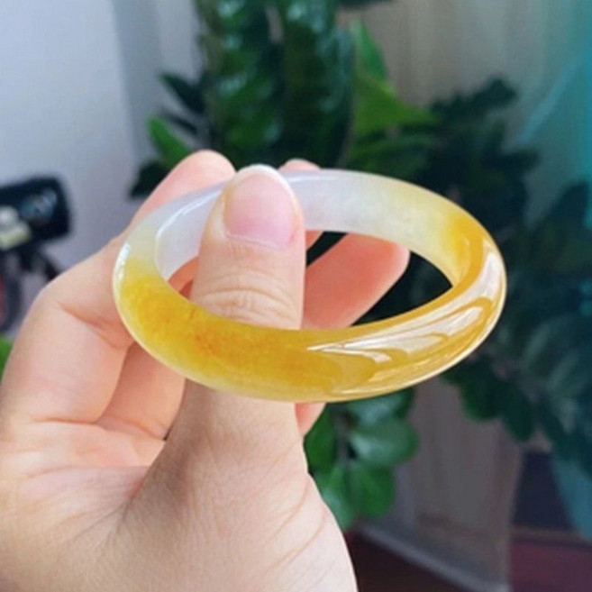 자칠 여성 옐로우 천연옥 팔찌 옥팔찌 8993 1229